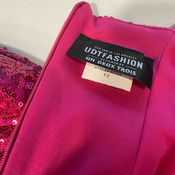 Barbie pink sequin party / graduation dress - Picture 4 of 8